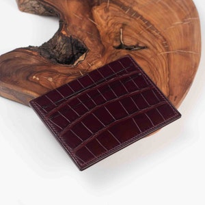 CUSTOM - Alligator Leather Card Wallet