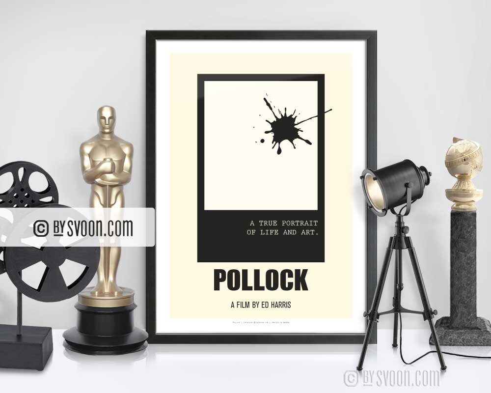 Pollock Print Alternative Movie Poster Painter Biography Etsy Ireland