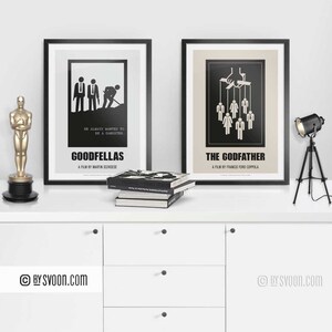 GoodFellas Print, Alternative Movie Poster, Wise Guys, Murder Cover Up, Minimal Movie Art, Plain White Border, Cinephilia, Movie Fans Gift image 4
