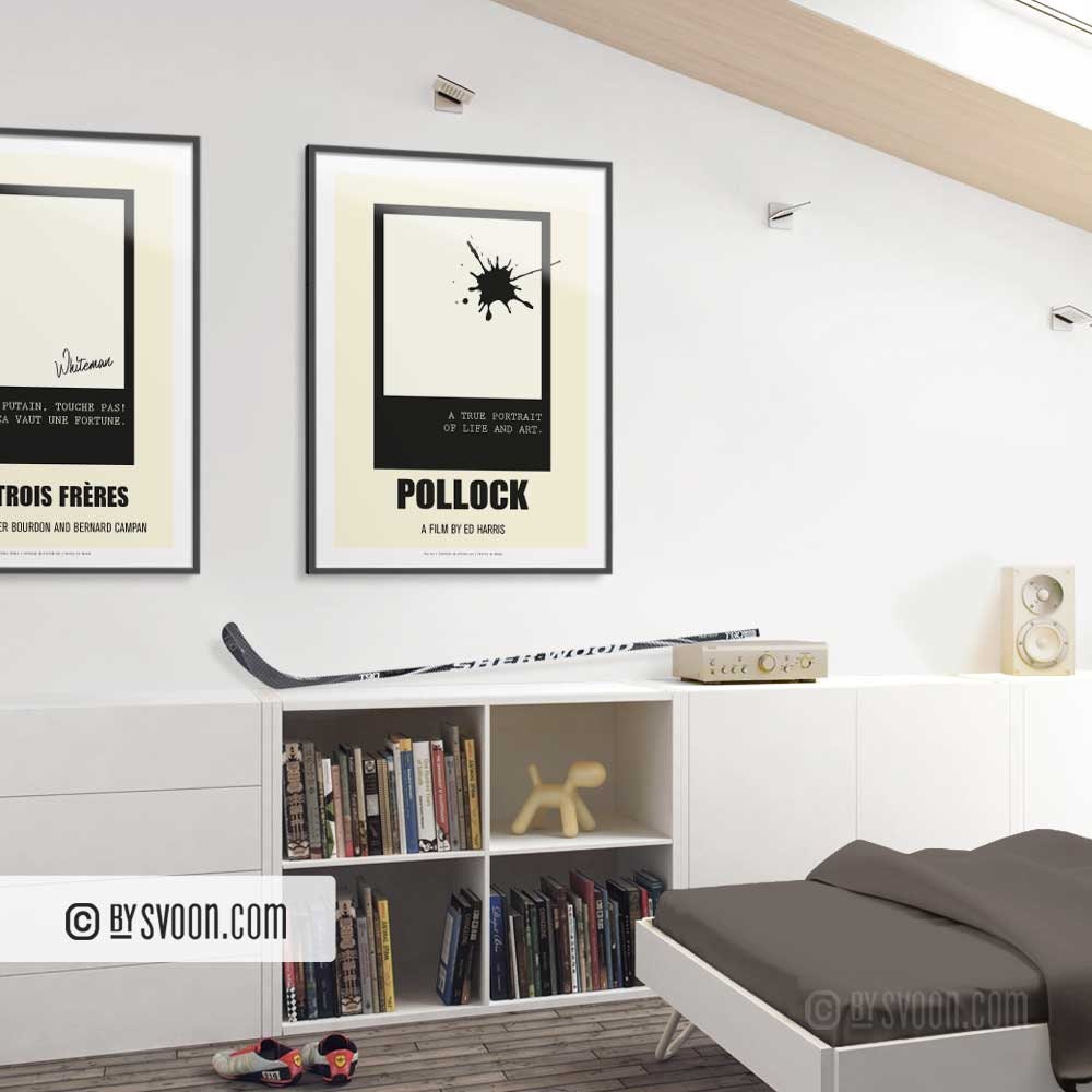 Pollock Print Alternative Movie Poster Painter Biography Etsy