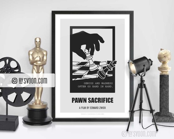 Pawn Sacrifice Print Alternative Movie Poster Minimal Movie 