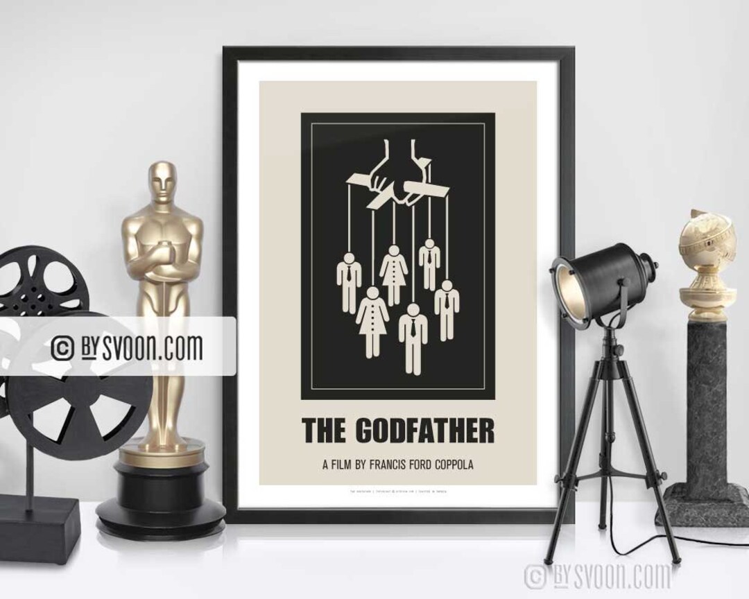 The Godfather Print, Puppeteer Strings, Alternative Movie Poster