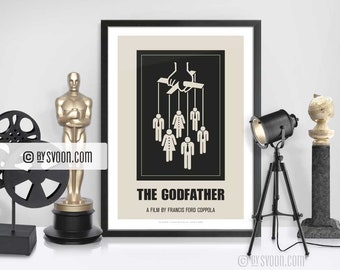 The Godfather Print, Puppeteer Strings, Alternative Movie Poster, Minimal Movie Art, Cult Movie, Cinephilia, Film Poster, Movie Fans Gift