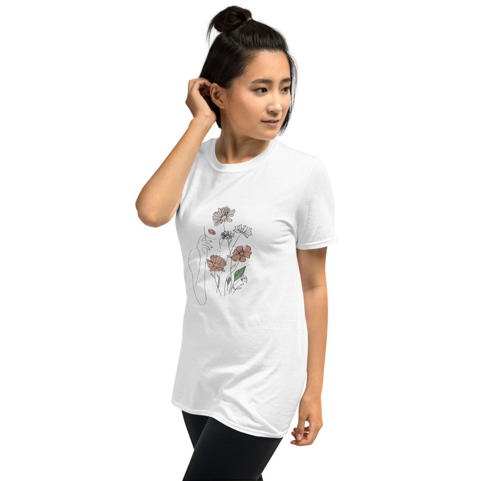 Minimalist Short-Sleeve Women T-Shirt | Etsy