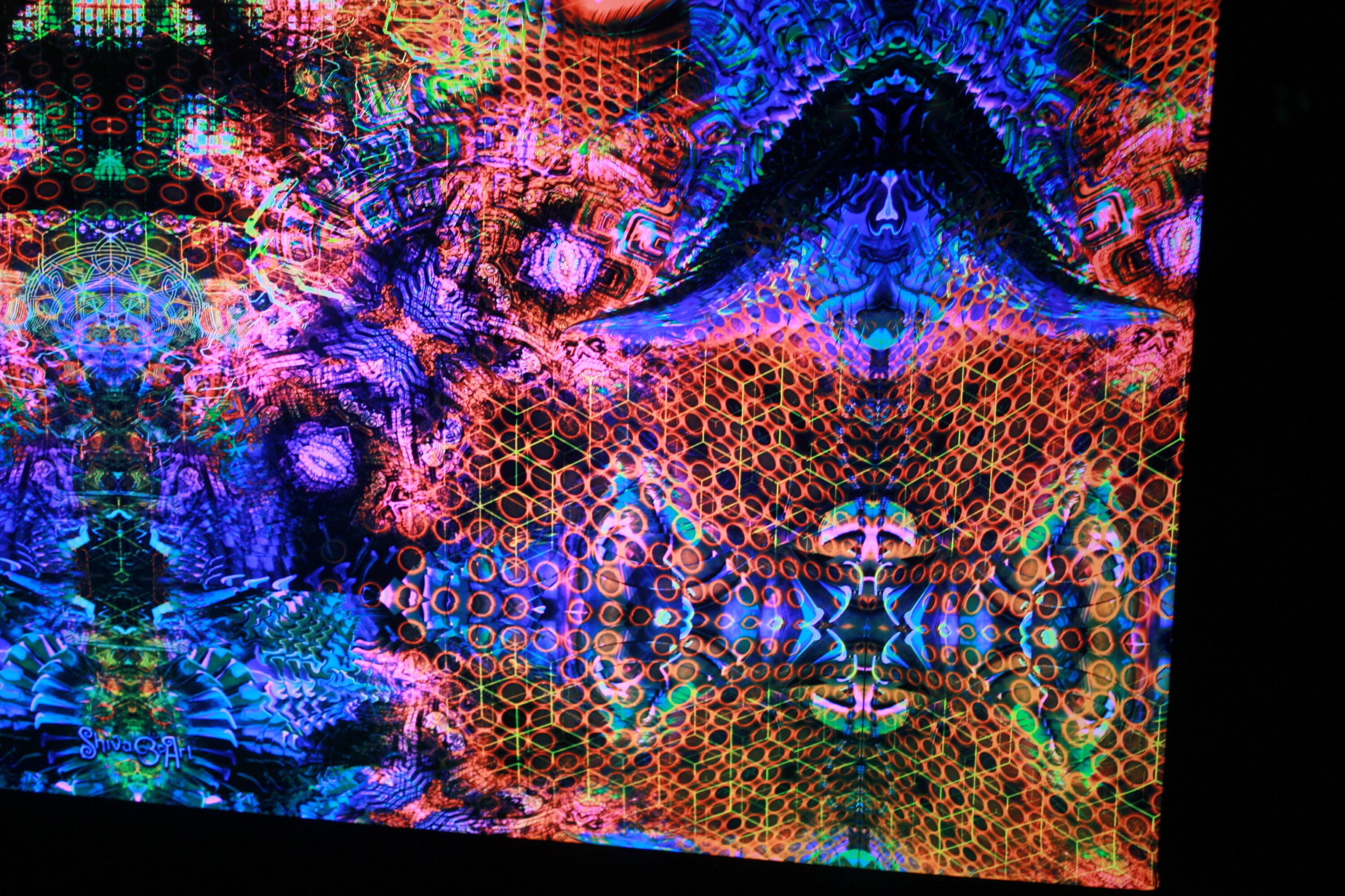 Spiritual Tapestry YAKEKAN Blacklight Uv Shamanic Tapestry Etsy