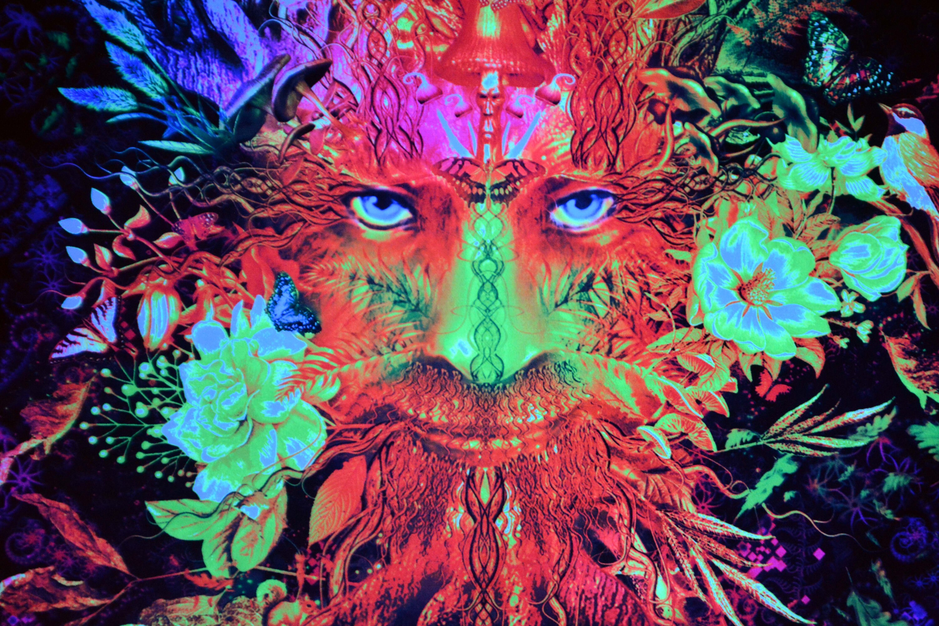 Spiritual Tapestry Forest Soul Uv Backdrop Forest Spirit Etsy