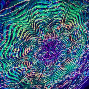 FRACTAL 1 Layers Mesh Print 1 Layer Lycra Print 3D Installation, Blacklight Spiritual Tapestry fractal art Fabric Poster Aesthetic image 8