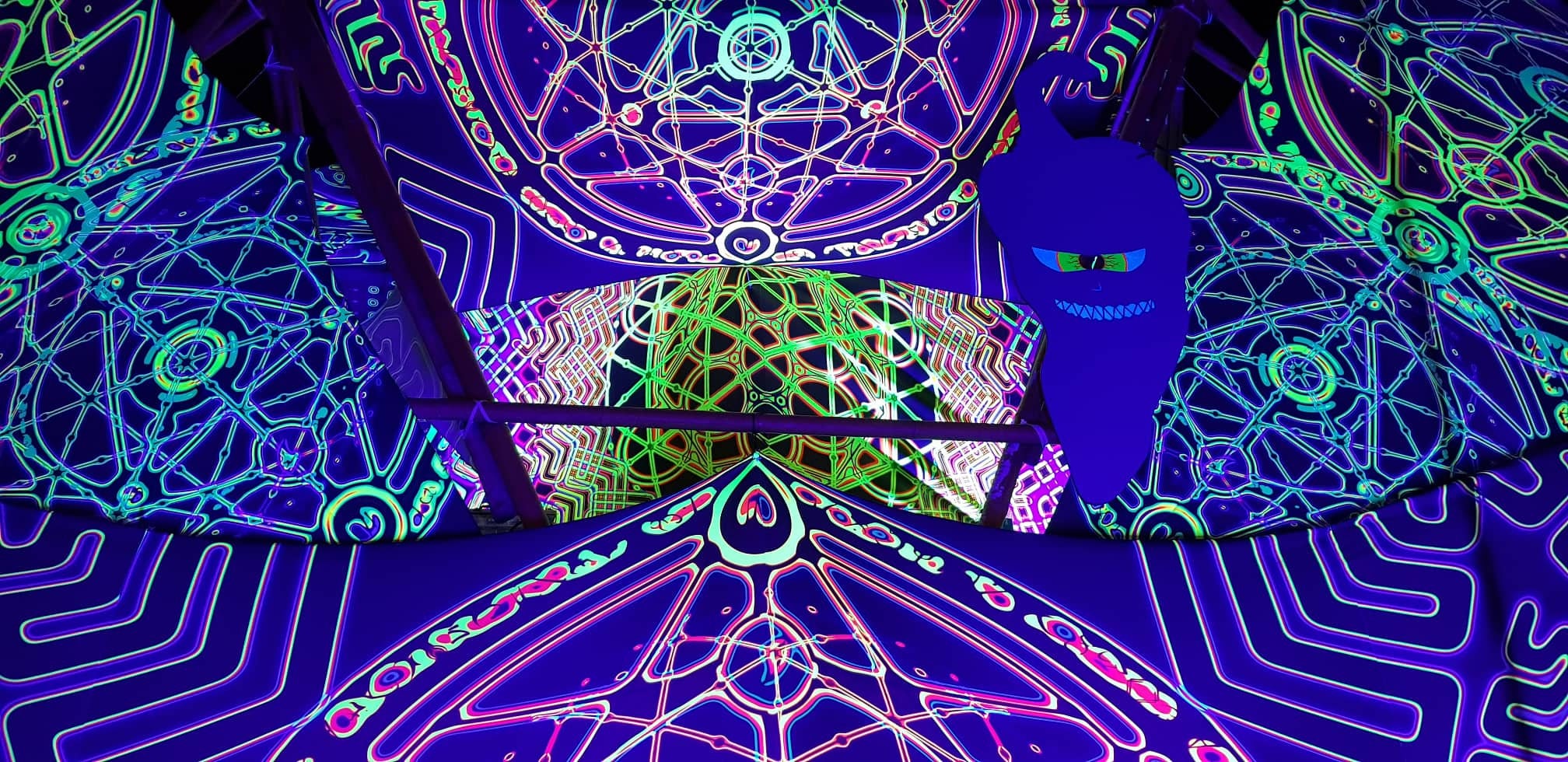 Metatron small DJ Stage Set. Psychedelic Canopy Psychedelic Etsy