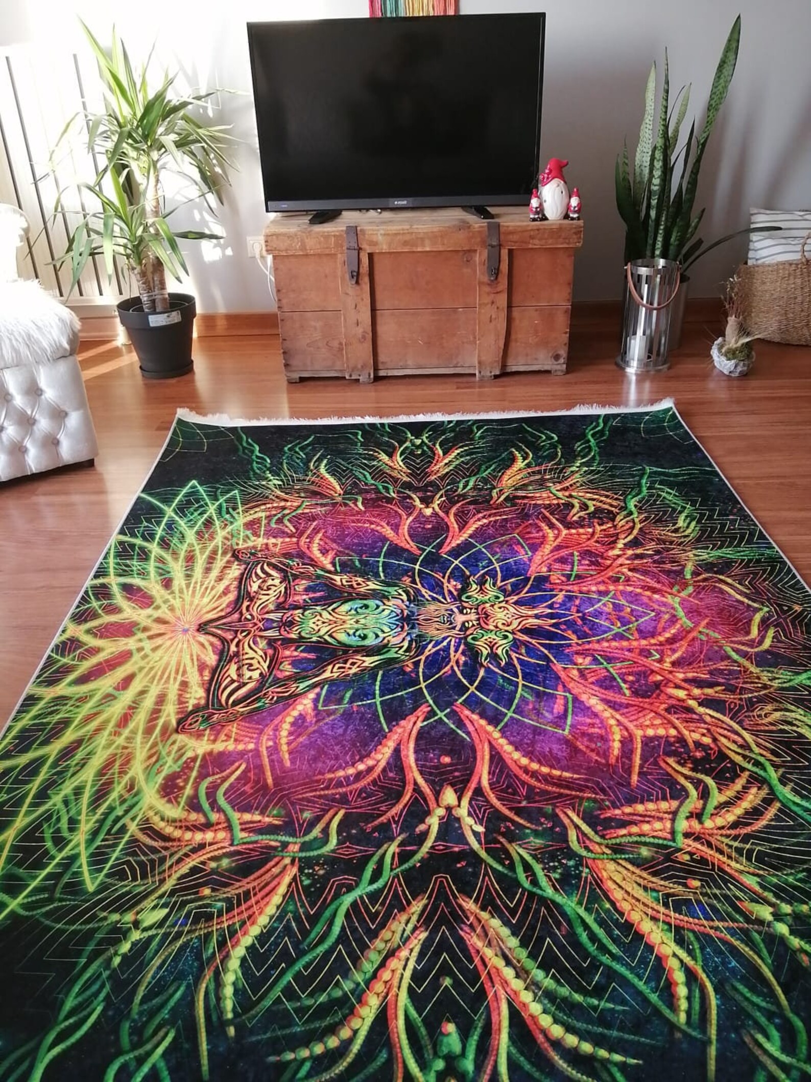 Carpet design Samadhi Psychedelic Carpet UV Spiritual Etsy