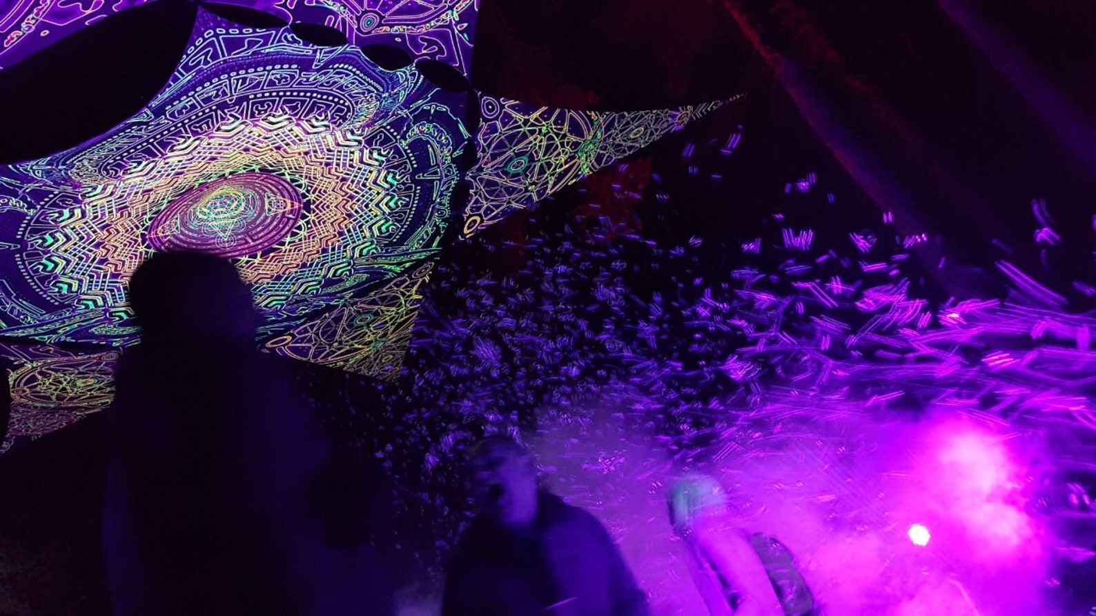 Metatron small DJ Stage Set. Psychedelic Canopy Psychedelic Etsy