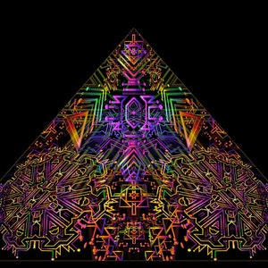UV Decor for DJ Booth -  Sacral Purple Dj Stage - Psychedelic Party Festival installation Fluorescent Glow Lycra Psytrance Ceiling Decor