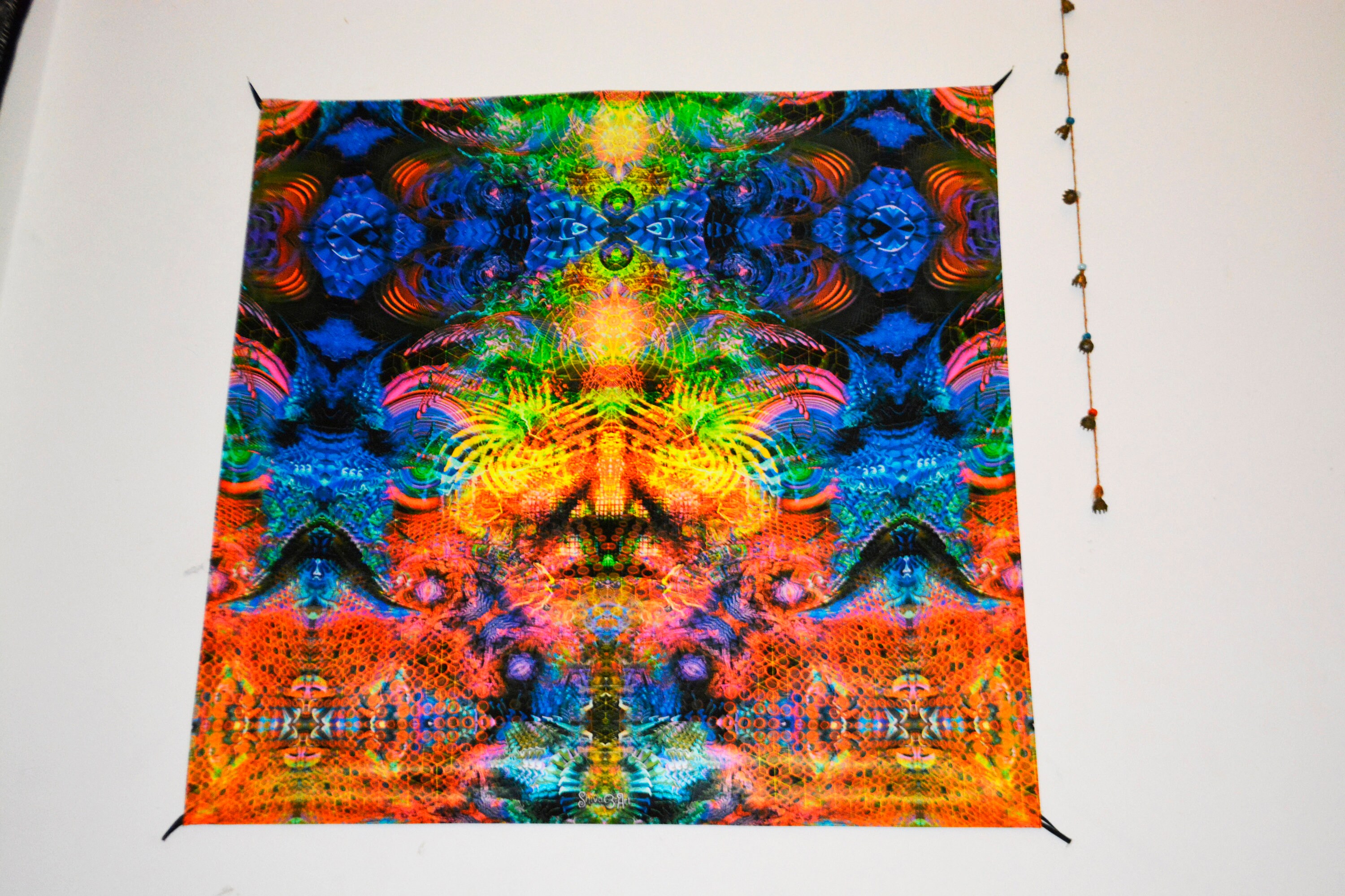 Spiritual Tapestry YAKEKAN Blacklight Uv Shamanic Tapestry - Etsy