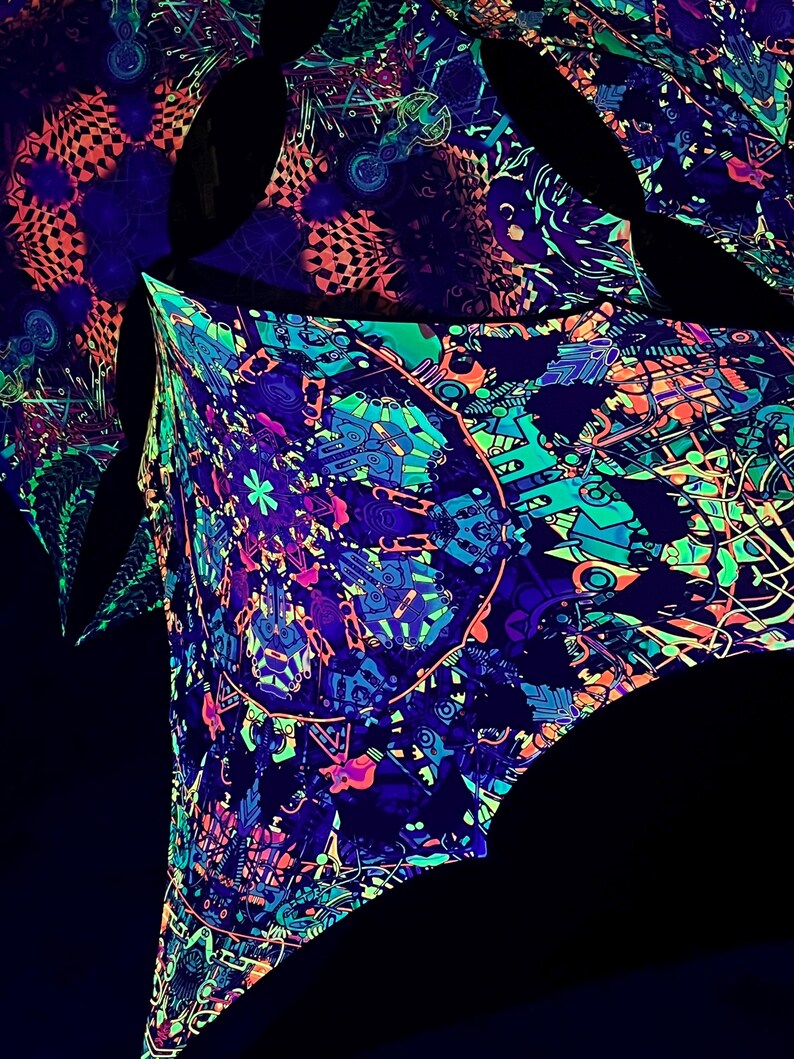 Sacred Geometry UV Tapestry - Blacklight DJ Stage Decoration ...