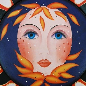 Visage sur assiette