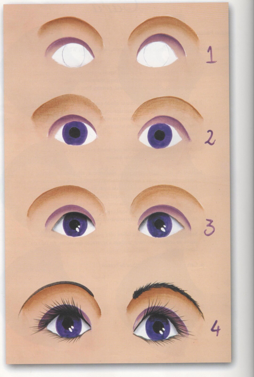 Face and Eyes Instructions on How to Paint a Face and How to Paint Eyes. Etsy