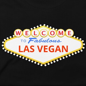 Camisa Las Vegan para veganos e não-veganos e vegetarianos e residentes de Las Vegas