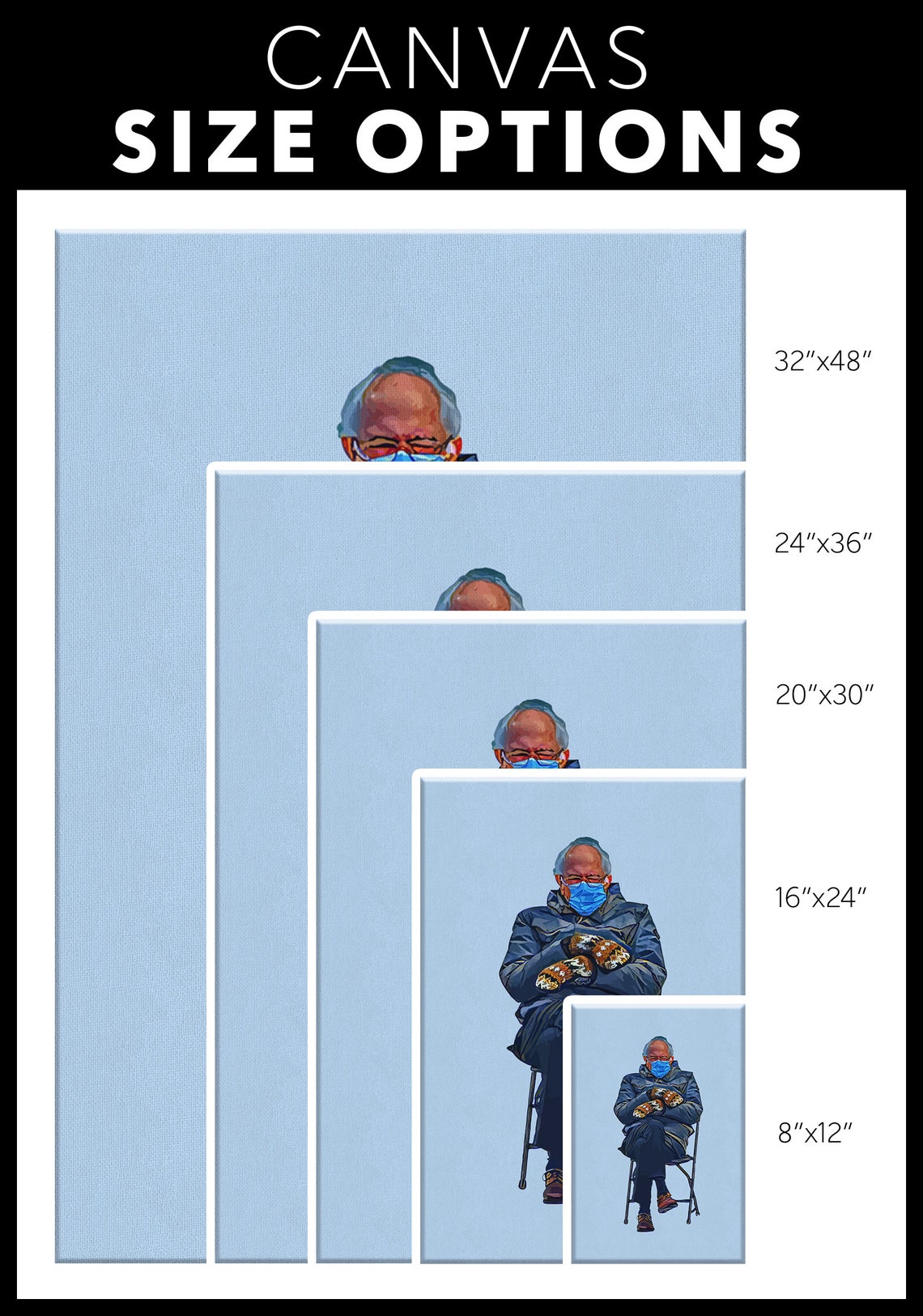 Bernie Sanders Mittens at the Inauguration Wall Art Etsy