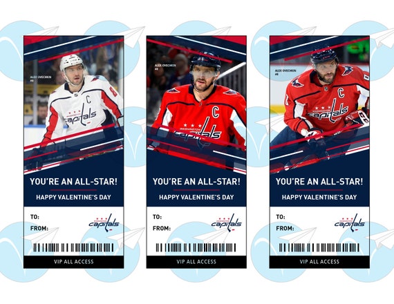 Washington Capitals Hockey Valentine's 