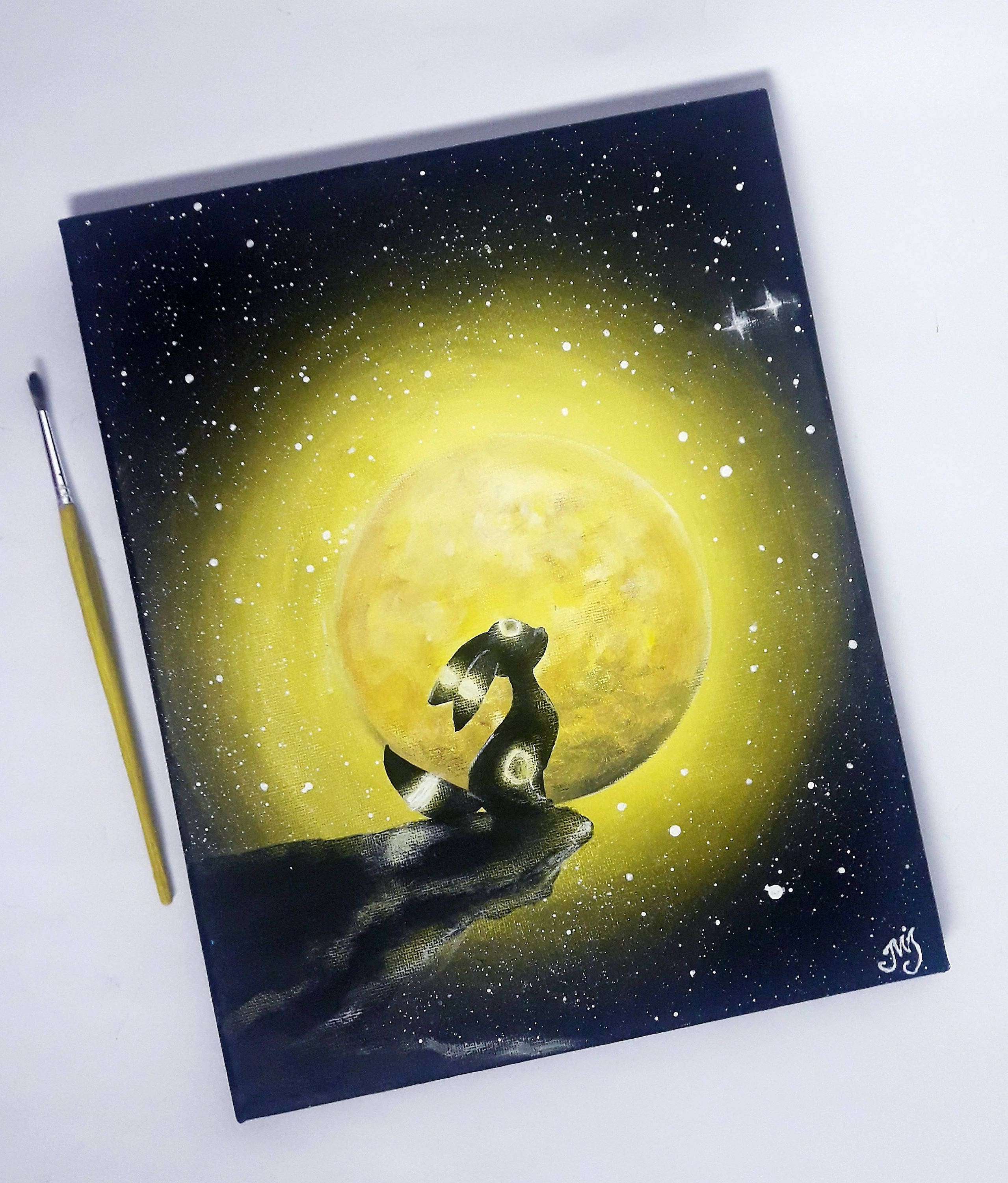 Umbreon pokemon watercolor Poster by Mihaela Pater - Fine Art America