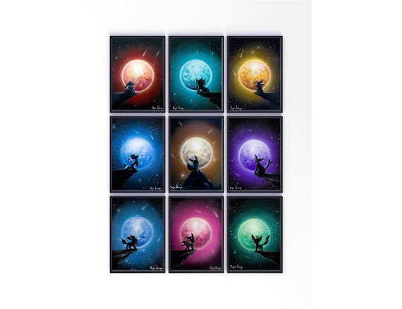 Eeveelution (shiny version) Poster Print