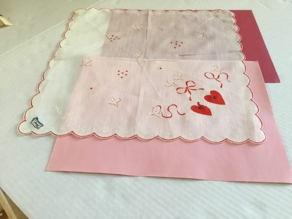 Vintage Handkerchief / Burmel Valentine - image 4