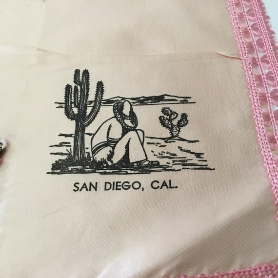 Vintage Handkerchief / "San DIego, CAL" - image 3