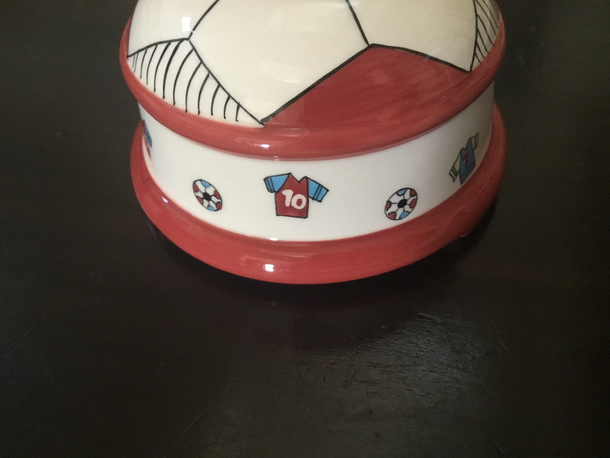 Vintage Ceramic Bank / Soccer Ball by Laura Ashley Children’s Rooms - Etsy