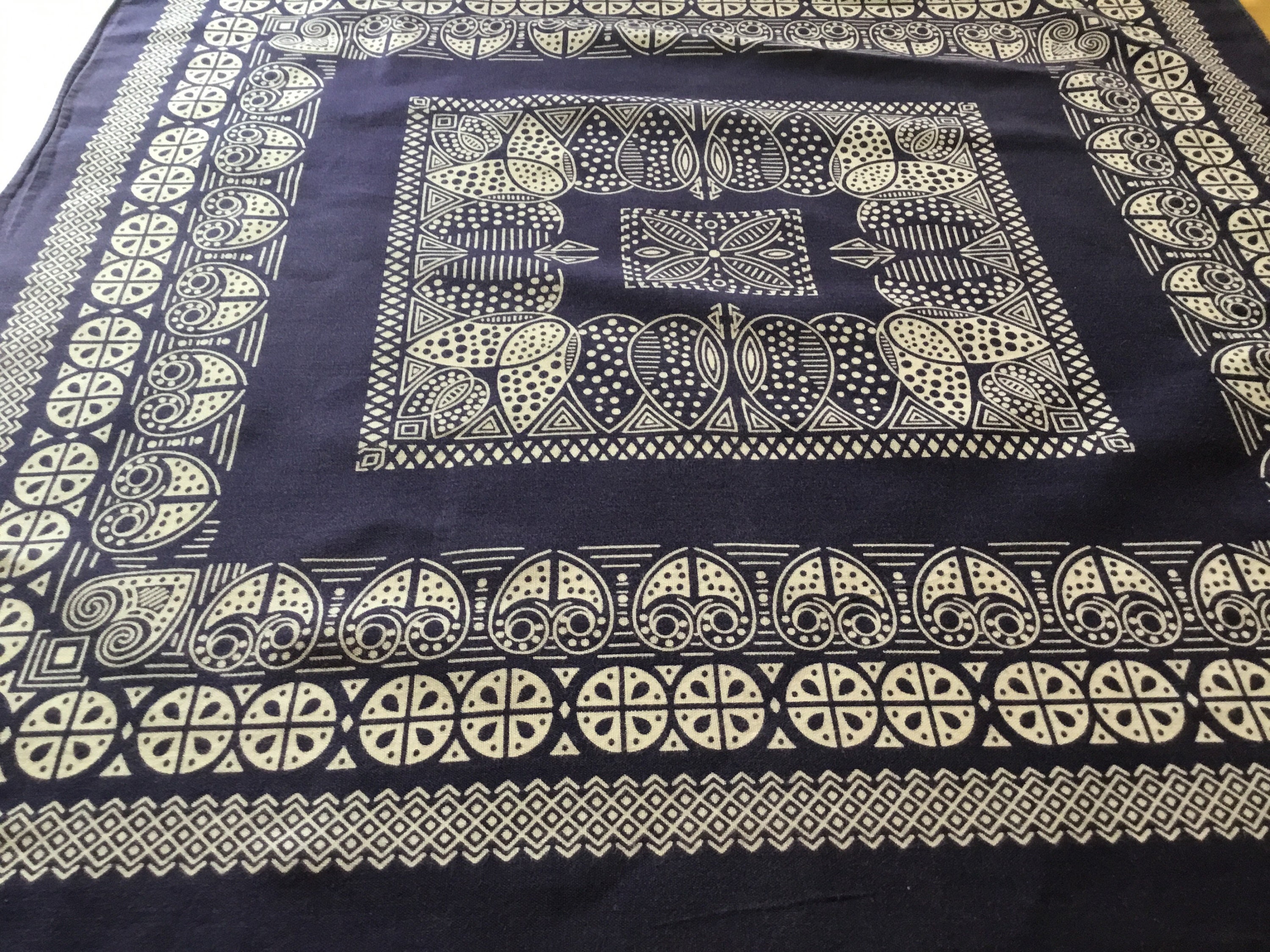 ヴィンテージバンダナ / パリブルー / RN 13960 - Etsy 日本