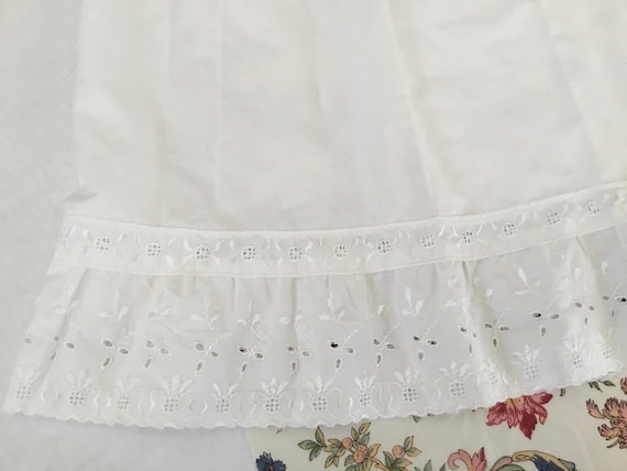 Vintage White Eyelet Petticoat