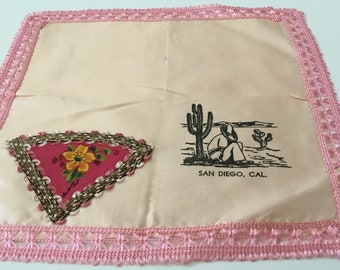Vintage Handkerchief / "San DIego, CAL"