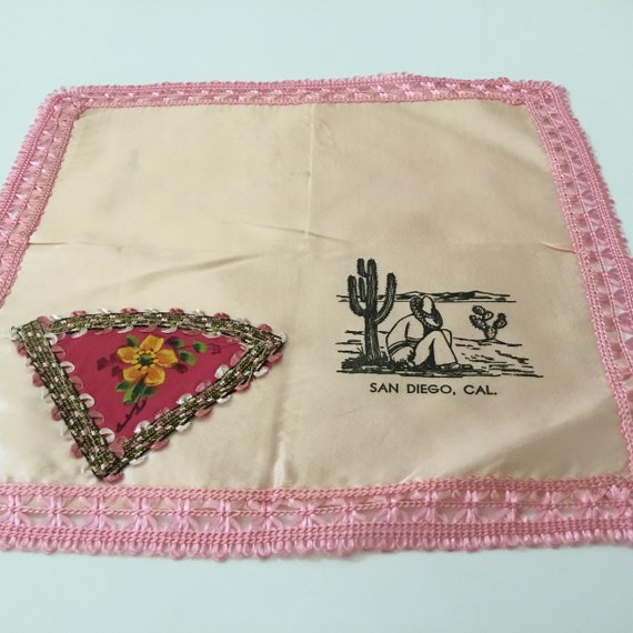 Vintage Handkerchief / "San DIego, CAL" - image 1