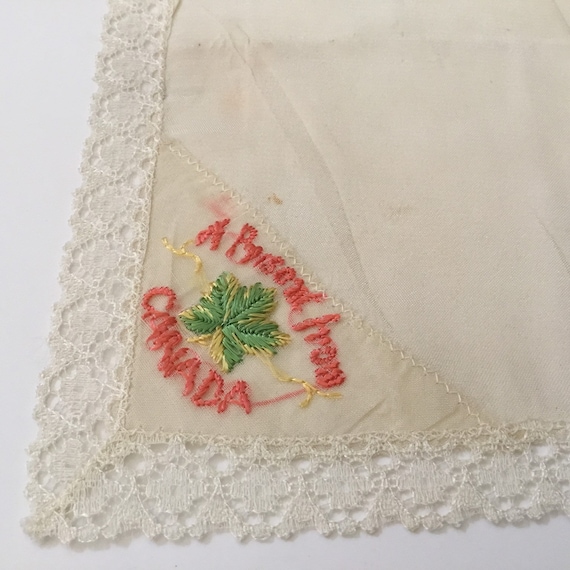 Vintage Handkerchief / "A Gift from Canada"