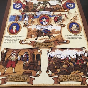 Vintage Tea Towel / Yorkshire’s History