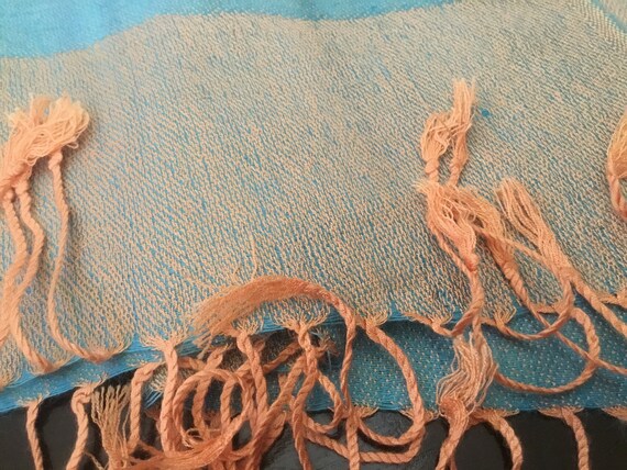 Vintage Wrap / Wool and Silk Pashmina - image 5