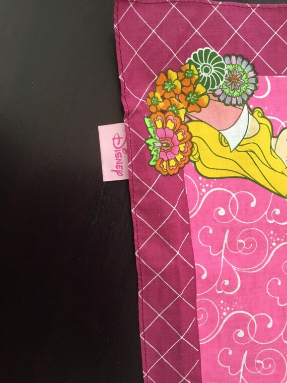 Vintage Disney Bandana / Belle and Princess Aurou… - image 9