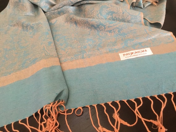 Vintage Wrap / Wool and Silk Pashmina - image 8