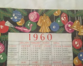 1960 Calendar Etsy 1960 Calendar Etsy