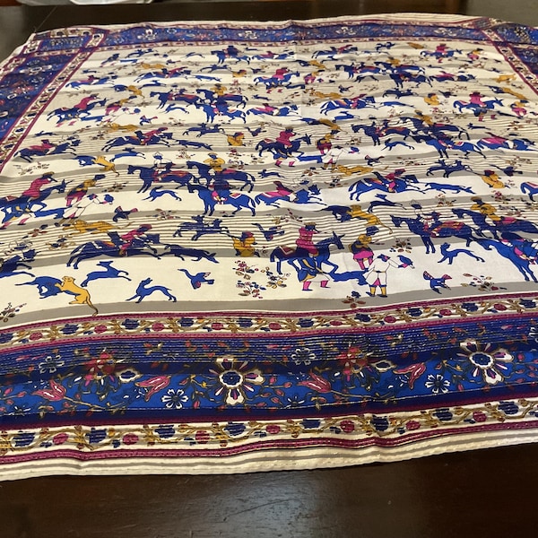 Vintage Scarf/ Oscar de la Renta / Moghul Equestrian Design