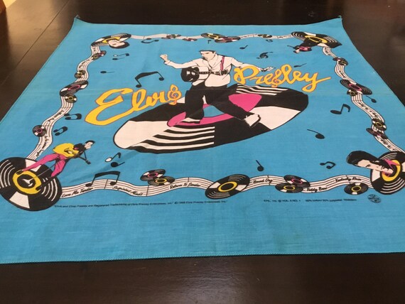 エルヴィス プレスリー　ヴィンテージラグ エルヴィスプレスリーヴィンテージモノクロラグ 【公式通販】