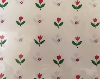 Vintage Wrapping Paper / "Tulips"