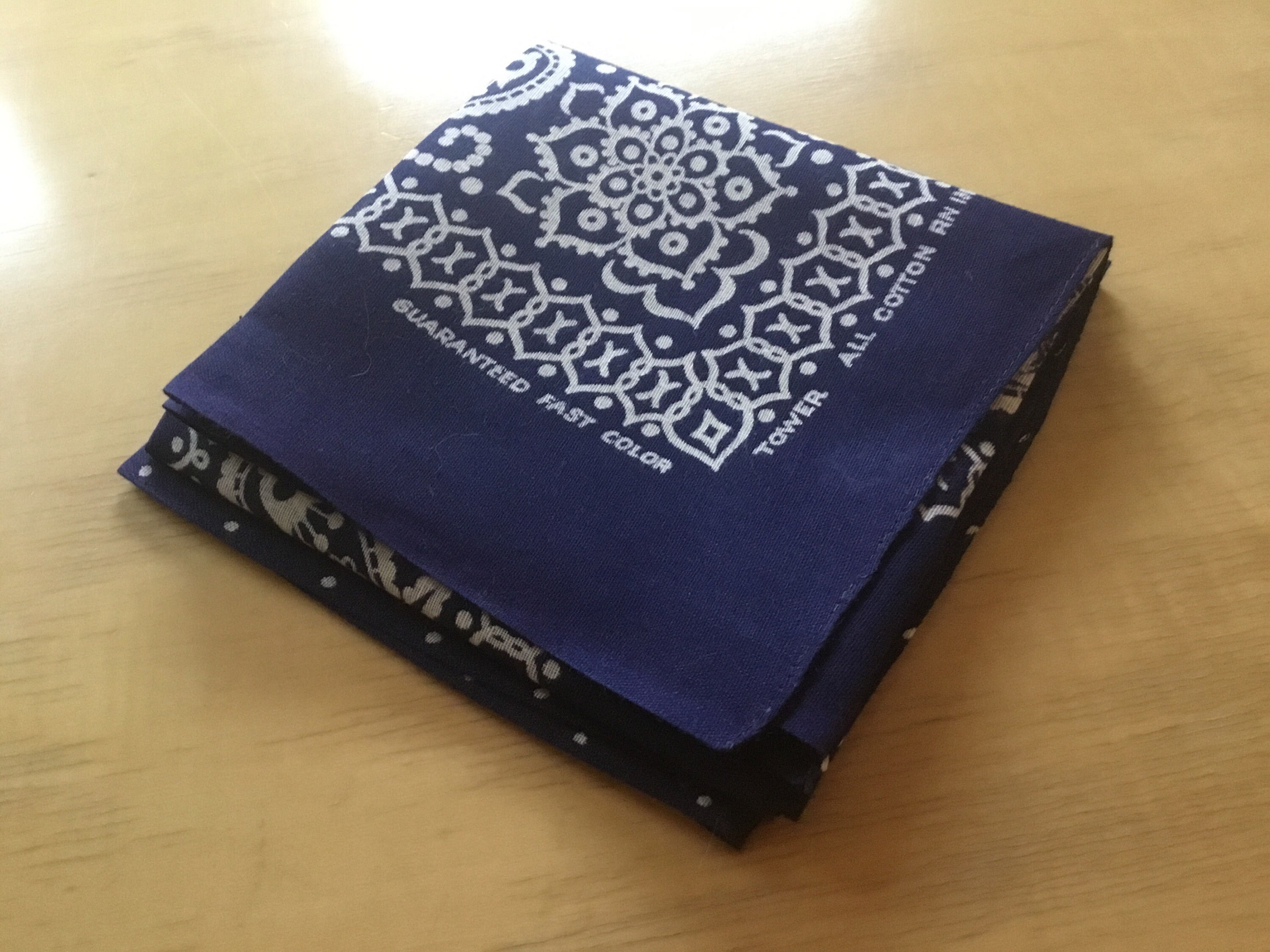 Vintage Bandana / Tower Indigo - Etsy
