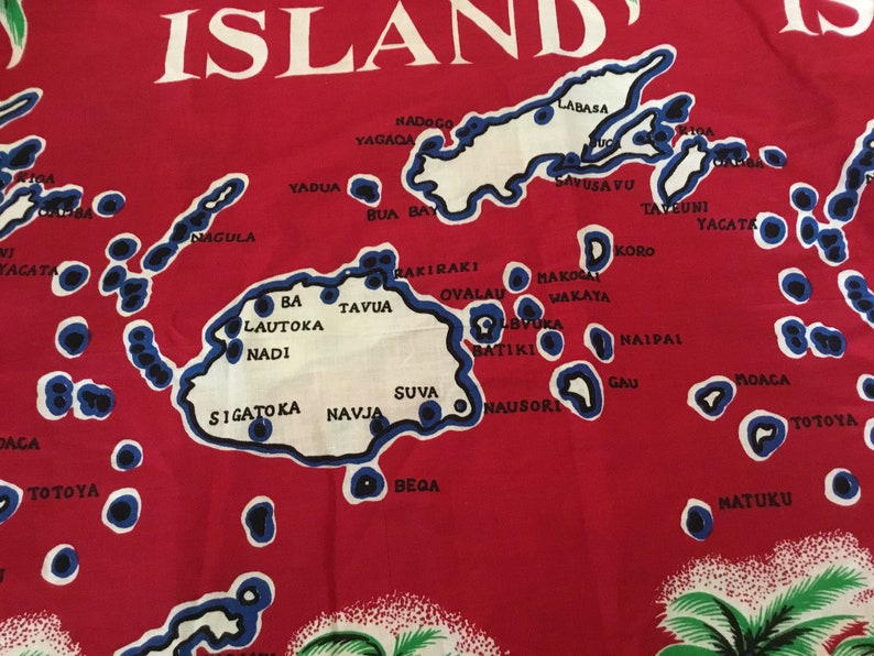 Fabric Fiji Map