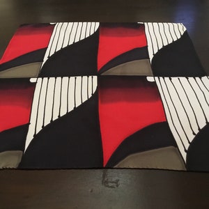Vintage Scarf / Man&#39;s Pocket Square / Silk Squares