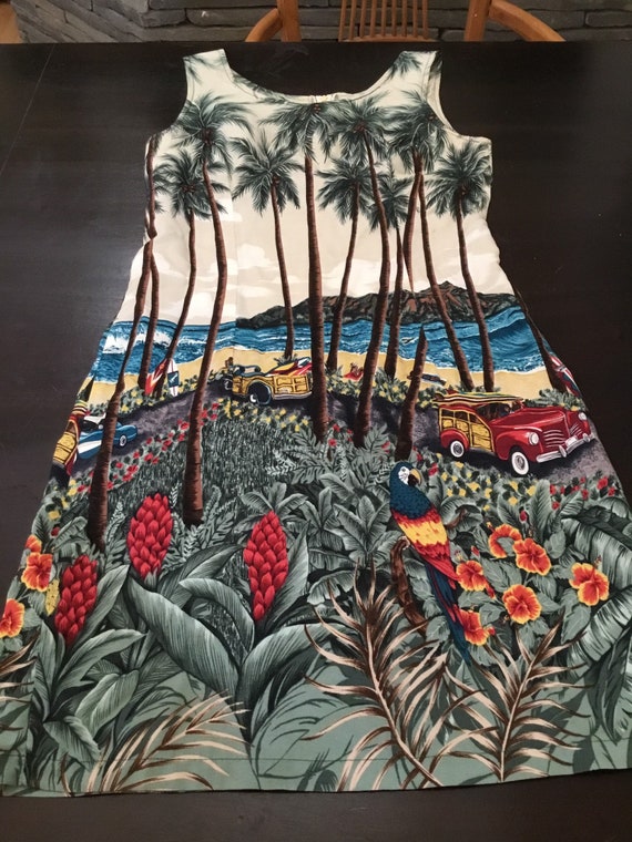 Vintage Sundress / Hawaiian Reserve Collection / "Diamond Head"
