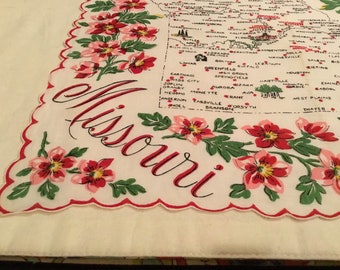 Vintage Handkerchief / Franshaw "Missouri"