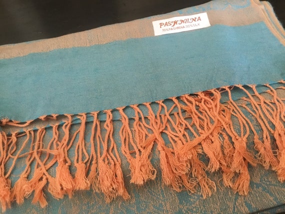 Vintage Wrap / Wool and Silk Pashmina - image 2