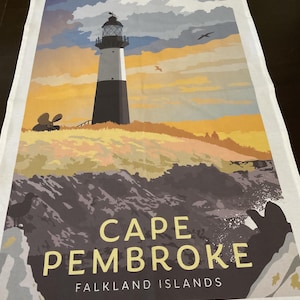 Vintage Geschirrtuch / Cape Pembroke / Falkland-Inseln