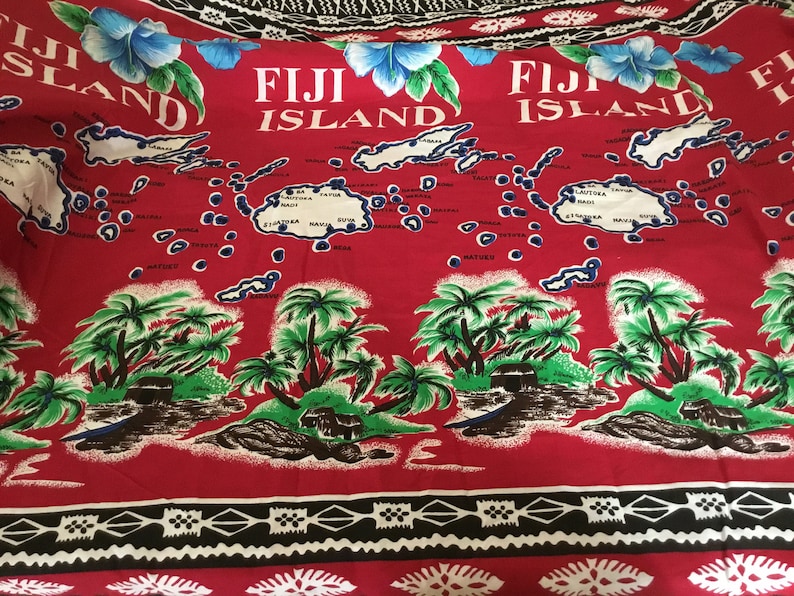 Fabric Fiji Map