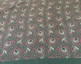 Vintage SILKE-tyg / Färger och design från mitten av århundradet /