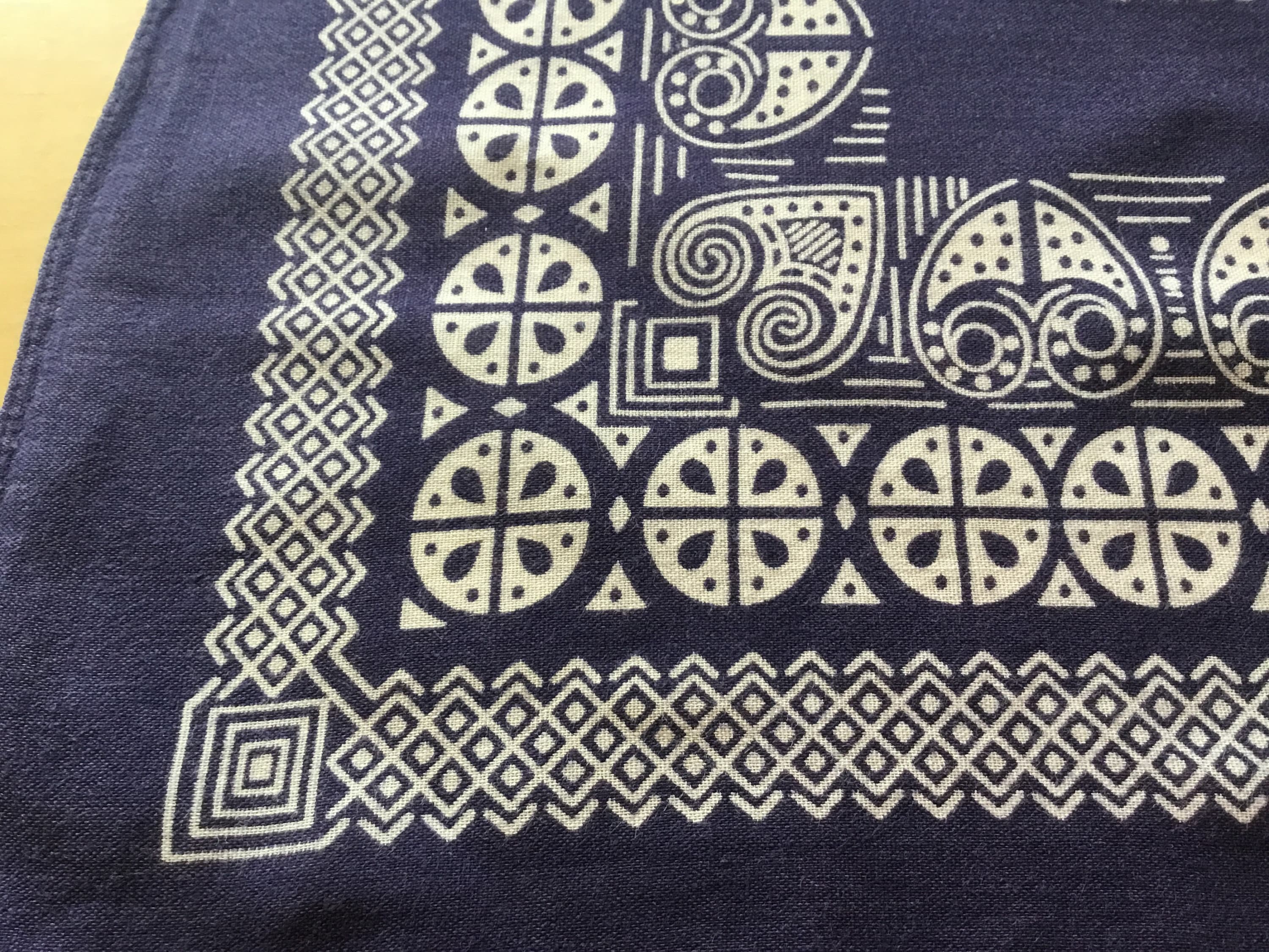 ヴィンテージバンダナ / パリブルー / RN 13960 - Etsy 日本